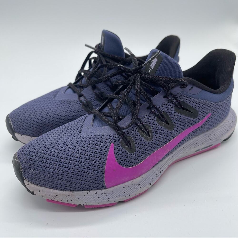 Nike, Quest Running Shoes.  Size 7.5, Purple and Blue. In good used condition!